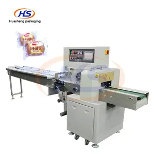 Full-automatic energy saving back seal popsicle filling and biscuit/chocolate pillow bag flow wrapping packing machine