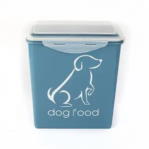 Premium material high quality plastic pet food storage container bin for dog cat