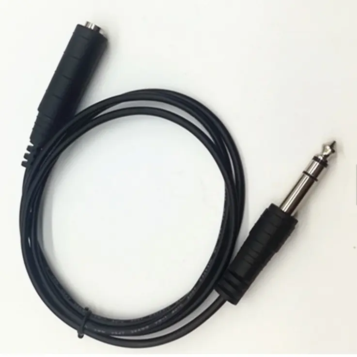 Cable de audio musical estéreo, lote de 1/4 pulgadas, 6,3mm, macho TRS a 6,3mm