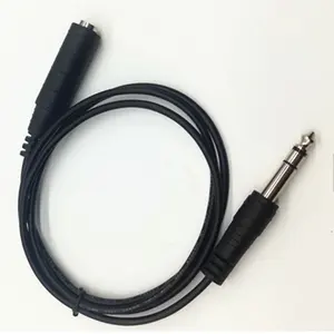 Çok 1/4 inç 6.3mm erkek TRS 6.3mm erkek Stereo müzikal ses kablosu/