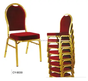 सस्ते स्टैकिंग होटल रेस्तरां इस्तेमाल किया कीमत स्टील भोज कुर्सी