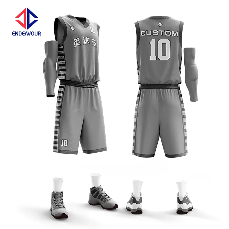 2017 Latest Design short sleeve basketball jersey