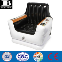 Fauteuil gonflable Star Trek en vinyle épais et résistant, fauteuil gonflable en plastique durable pour enfants, canapé individuel, trône, fauteuil