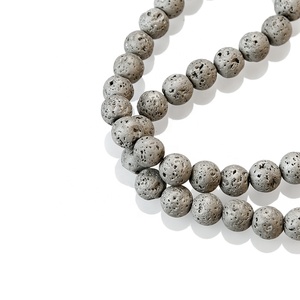 Perles <span class=keywords><strong>de</strong></span> <span class=keywords><strong>pierre</strong></span> <span class=keywords><strong>de</strong></span> <span class=keywords><strong>lave</strong></span> naturelle, diffuseur d'huile essentielle plaqué pierres <span class=keywords><strong>de</strong></span> roche grises, perles rondes <span class=keywords><strong>de</strong></span> <span class=keywords><strong>volcan</strong></span> pour la fabrication <span class=keywords><strong>de</strong></span> bracelets et <span class=keywords><strong>de</strong></span> colliers - Product Image 6