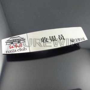 Personalizada cajero trabajador placa <span class=keywords><strong>de</strong></span> identificación / bar - Product Image 1