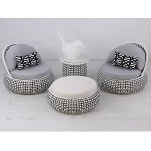 Nieuwe Collectie Europa Stijl Bistro Cafe Lounge Lage Sofa Set Voor Outdoor Gebruik