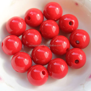 Cuentas Redondas de Acrílico Opacas y Coloridas al por Mayor para la Fabricación de Collares y Pulseras Gruesas - Product Image 5