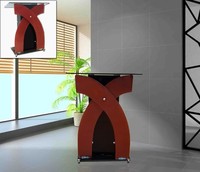 Diapasón digital moderno para recepción, Clóset de mesa con diseño de pulpit digital