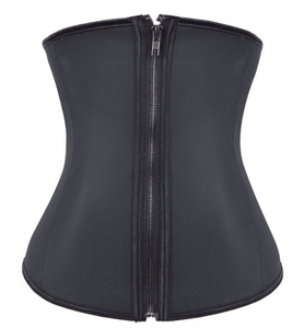 de La Cintura Postparto de Las Mujeres Más El Tamaño Pure Color Negro Con Cremallera Corsé Atractivo De La Manera - Product Image 1