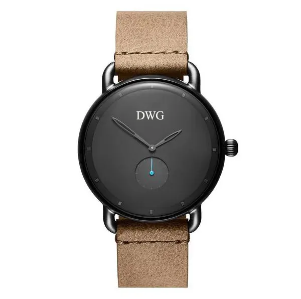 Sub Dial Watches Second Function Branded Man Watch Original Grain Leather Watch 2020 Custom Alloy Stainless Steel Unisex