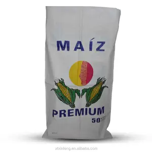 2018 के लिए खाली के polypropylene बुना बैग अनाज मकई मक्का का आटा भोजन पैकेजिंग बैग 50 kg बैग
