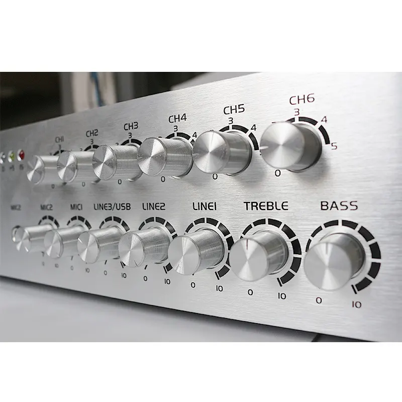 Amplificador de áudio multicanal 150w, download mp3 com ajuste independente