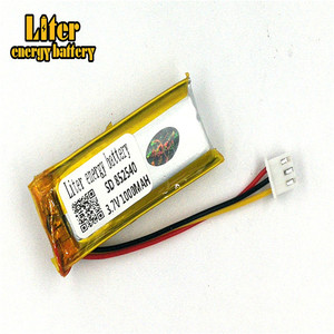 Socket 2.5-3 P Lithium battery 3.7 V 852540 1000 mah Rechargeable battery for electric toys products - Product Image 2
