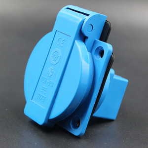 <span class=keywords><strong>Prise</strong></span> de courant imperméable ronde, couleur bleue, gris, à double <span class=keywords><strong>prise</strong></span>, étanche - Product Image 2