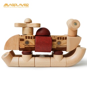 खुफिया शैक्षिक लकड़ी चुंबक ब्लॉक खिलौना चुंबकीय ब्लॉक बच्चों के लिए - Product Image 5