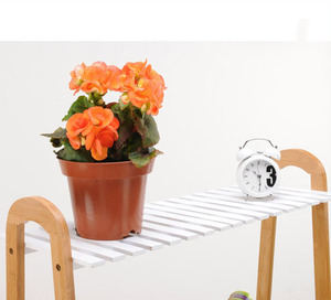Trang trí ban công hoa hiển thị rack, Multilayer thang hoa bằng gỗ giá - Product Image 6