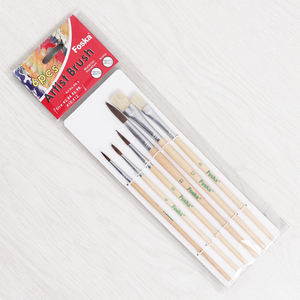 Ensemble <span class=keywords><strong>de</strong></span> pinceaux <span class=keywords><strong>de</strong></span> <span class=keywords><strong>peinture</strong></span> Foska multi-usages, 6 pièces, manche en bois professionnel, poils <span class=keywords><strong>de</strong></span> <span class=keywords><strong>cheval</strong></span> et <span class=keywords><strong>de</strong></span> porc, pour la <span class=keywords><strong>peinture</strong></span> artistique - Product Image 3