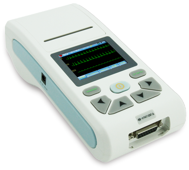 CONTEC Portable ECG90A Electrocardiograph Three Channels ECG Machine