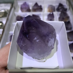Campione di bacchetta di cristallo <span class=keywords><strong>grezzo</strong></span> di guarigione di <span class=keywords><strong>ametista</strong></span> grezza naturale all'ingrosso per la decorazione - Product Image 3