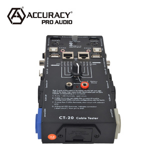 เครื่องทดสอบสาย Rj45สัญญาณเสียงเครือข่าย CT-20สัญญาณเสียงความถูกต้องแบบมืออาชีพด้วยสาย USB สีดำ - Product Image 3