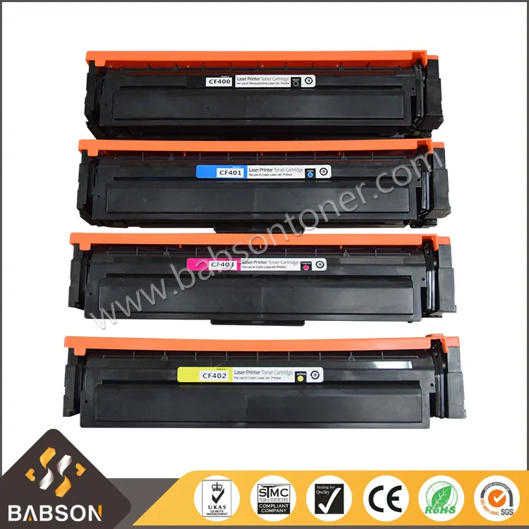 Новый Совместимость цветной лазерный принтер тонер-картридж для HP CF400A/CF401A/CF402A/CF403A