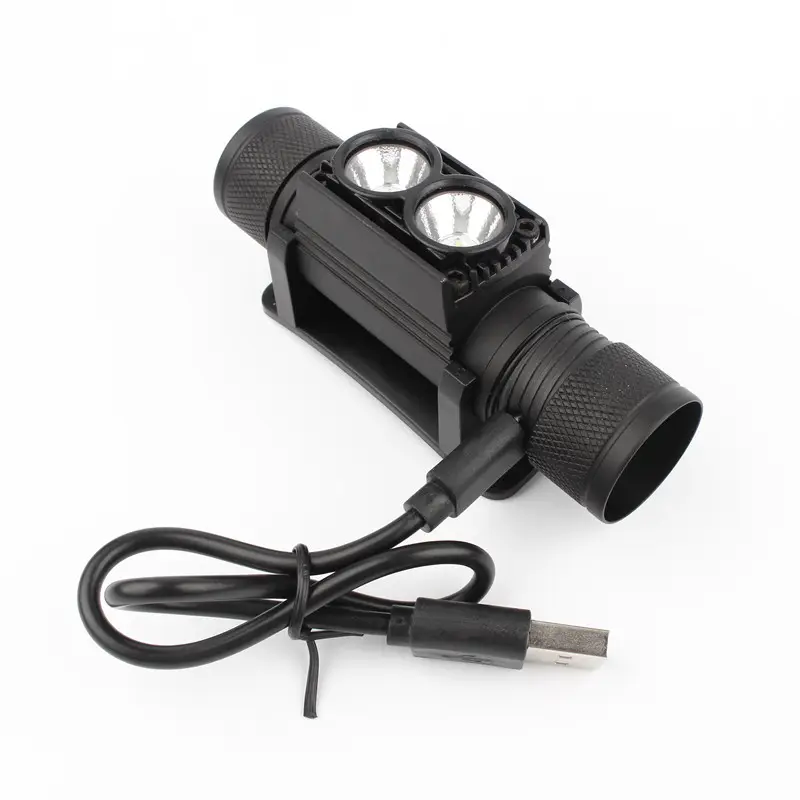 Головной мини-фонарь D25, Белый светодиодный налобный фонарь с зарядкой от USB, Головной фонарь 18650 для охоты, рыбалки, кемпинга