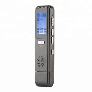 V25 profesional 8 GB memoria USB flash drive de disco recargable micro oculto audio digital grabadora de voz del negro - Product Image 3