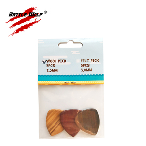 3 pcs Đá Thiết Kế 2.5mm Gỗ Ô Liu Chacate Preto Gỗ Đàn Hương Đỏ Gỗ Guitar Picks - Product Image 2