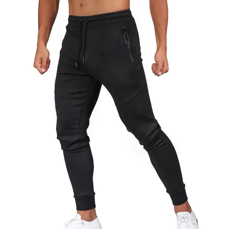 2019 Hot Sale Tech Joggers Black Fitness Men Jogger Pants Gym Jogger