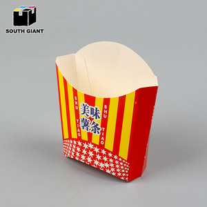 Scatola diretta di patatine fritte con stampa Logo personalizzata in fabbrica <span class=keywords><strong>per</strong></span> <span class=keywords><strong>contenitore</strong></span> di patatine fritte - Product Image 3