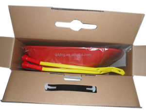 Outil de jardin pour enfants, pneu en métal de brouette, cour Rover avec plateau en acier, rouge - Product Image 6