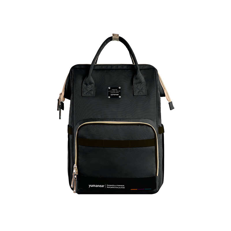 Del Nero di modo di Multi-Funzione di Borsa Per Pannolini Acqua Resistente Mummia Fasciatoio Borsa Da Viaggio Pannolino Zaino di Grandi Dimensioni Capacità