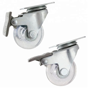 Roulettes à roulement en polyuréthane, Support de roue de 2 pouces - Product Image 4