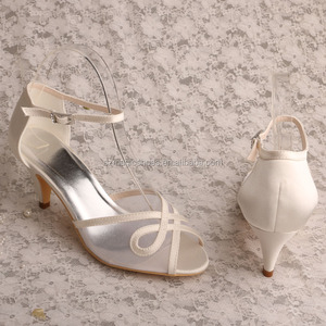 donne bianche sandali <span class=keywords><strong>estivi</strong></span> Med tacco - Product Image 5