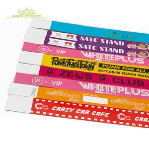 2024 2025 Hot-selling personalize wristband tyvek, paper tyvek ID bracelet with customized