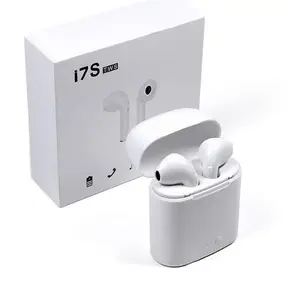 Sıcak satış fabrika fiyat i7S gerçek TWS kablosuz BT kulaklık ile şarj kutusu kulaklık