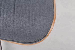 Sillón de oficina charles salón sillón con madera de nogal reposapiés - Product Image 4