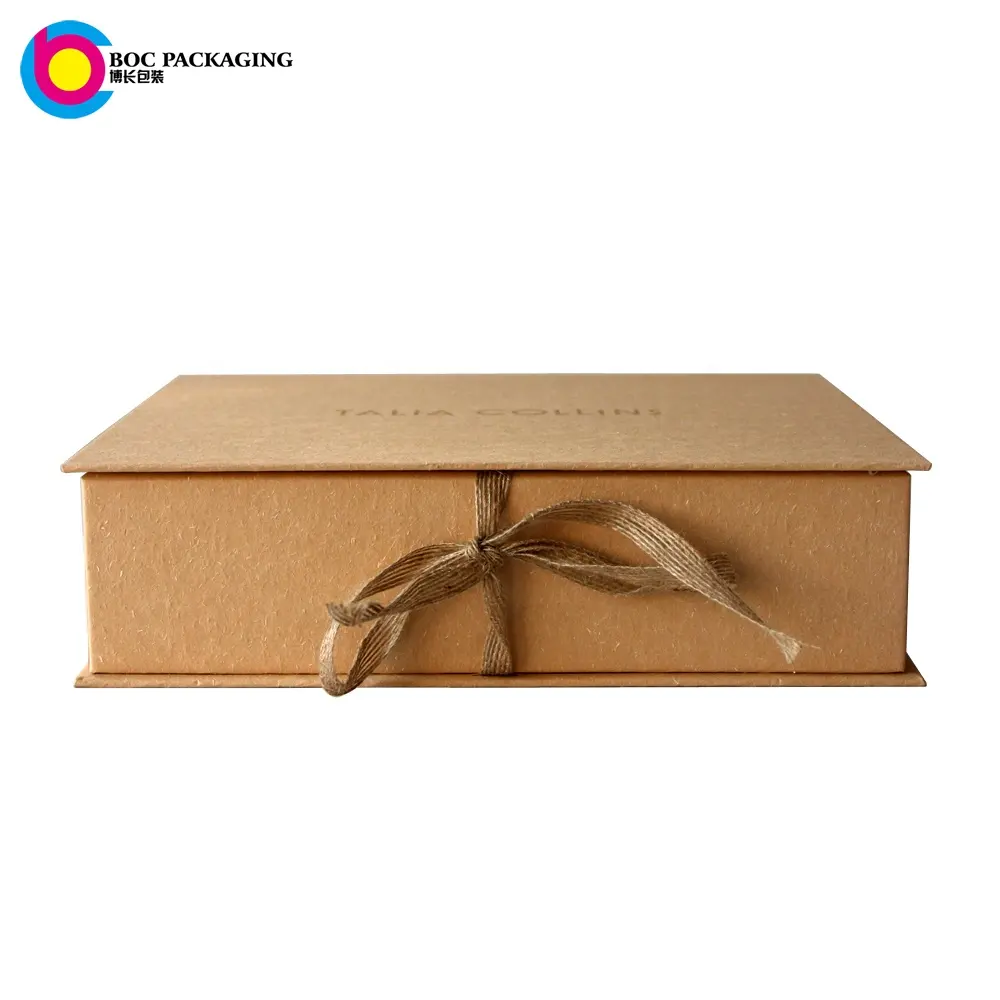 Geschenk box aus Vanille-Kraft-Spezial papier