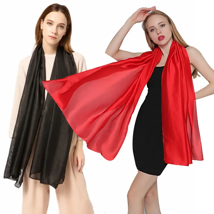 RM137 منتج جديد مخصص تصميم المرأة الأسود والأحمر سيدة المطبوعة المتضخم وشاح حريري مع تسليم سريع