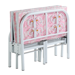 Cama plegable de acero para la escuela, mueble de dormitorio, litera de metal, gran promoción - Product Image 5