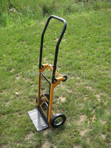 Chariot à main pliable en acier robuste <span class=keywords><strong>HT1500</strong></span> Capacité de charge de 40 kg Roue pleine de 6 * 1,25 pouces Chariot à plateforme pour l'utilisation d'outils - Product Image 3