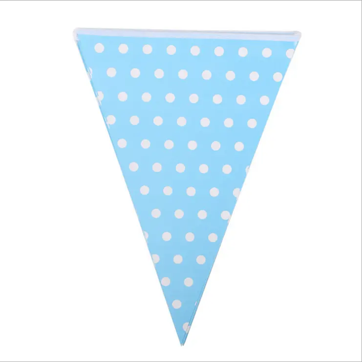 Heißer Verkauf Profession eller Lieferant Spots Spotty Garland Dekoration Polka Dots FLAG BANNER