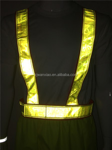 Gros Chine Fabrication Haute Visibilité PVC Personnalisé Réfléchissant Sash La Sécurité De Marche Ceinture Sans Fermeture Éclair - Product Image 4