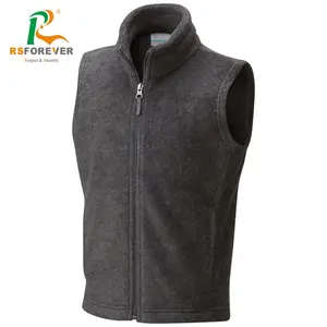 Zwart Vest Met Ritssluiting Voor Heren Vest Met Staande Hals Voor Winterkleding/Winterjas