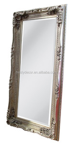 Tùy Chỉnh Gương Thiết Kế Màu Đen Trang Trí Công Phu Lớn Chiều Dài Toàn Bộ Sàn Khắc Louis <span class=keywords><strong>Leaner</strong></span> Gương Trong Gỗ Trang Trí Nội Thất - Product Image 5