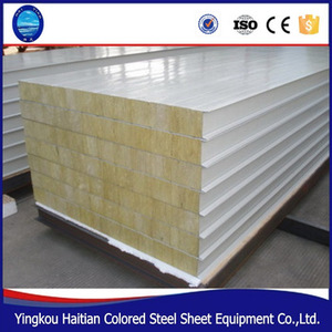 Suministro de china bajo precio de Aislamiento de lana de <span class=keywords><strong>Roca</strong></span> Panel Sándwich panel de pared - Product Image 5