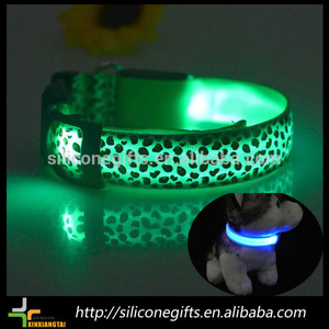 Nylon leopard collar led flash light <span class=keywords><strong>for</strong></span> Dog <span class=keywords><strong>a</strong></span> - Product Image 1