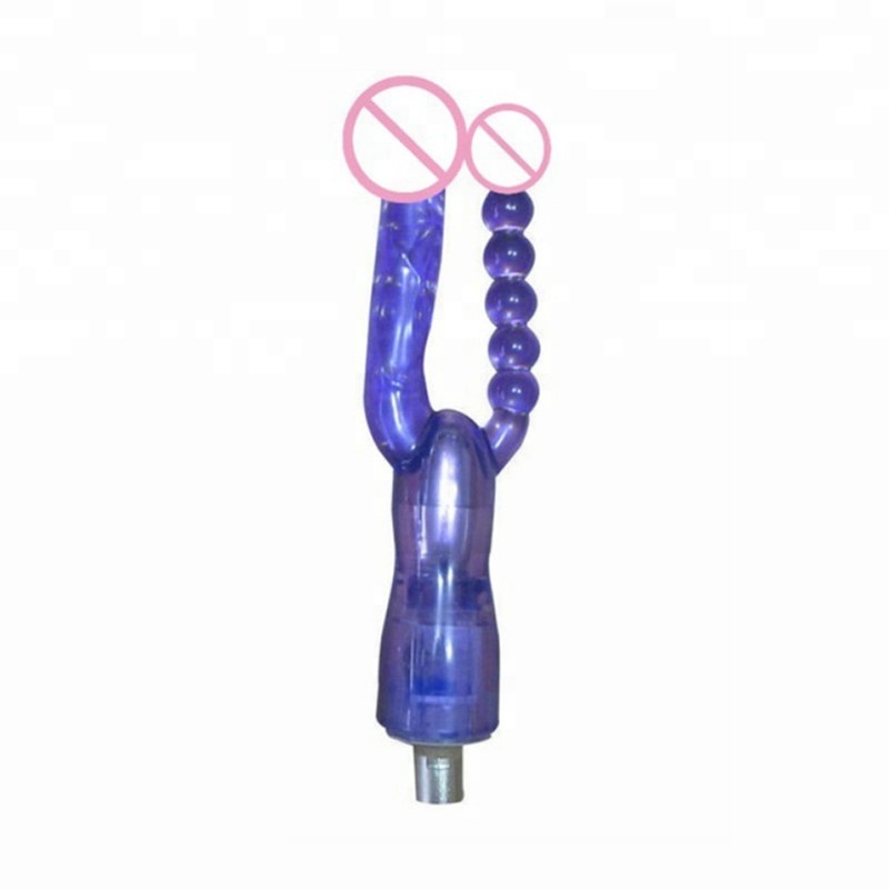 Double Tête Anal Gode pour Accessoires de Machines À Sexe Orgasme Vagin Vibrateur Attachement