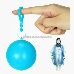 Портативный одноразовый плащ-пончо-шар с логотипом заказчика - Product Image 4