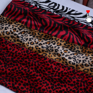 Tissu de fausse fourrure en velours Polyester de meilleure qualité, tissu de maison en peluche imprimé à motifs d'animaux - Product Image 6